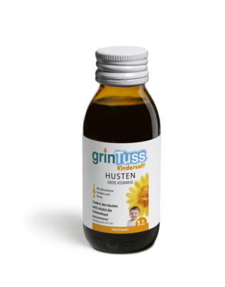 Sie sehen eine Packung Aboca Grintuss Hustensaft für Kinder, Produktbild: 02 Aboca Grintuss Hustensaft für Kinder, A-Nr.: 5571919 - 02