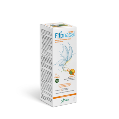 Sie sehen eine Packung Aboca Fitonasal Kinder-Nasenspray, Produktbild: 01 Aboca Fitonasal Kinder-Nasenspray, A-Nr.: 5571871 - 01