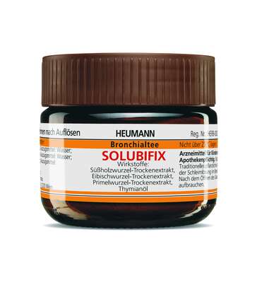 Sie sehen eine Packung Heumann Bonchialtee Solubifix, Produktbild: 01 Heumann Bonchialtee Solubifix, A-Nr.: 3758298 - 01
