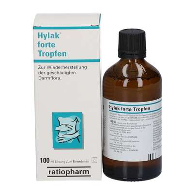 Sie sehen eine Packung Hylak forte Tropfen, Produktbild: 01 Hylak forte Tropfen, A-Nr.: 0026519 - 01