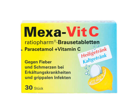 Sie sehen eine Packung Mexa-Vit C ratiopharm®, Produktbild: 01 Mexa-Vit C ratiopharm®, A-Nr.: 3763709 - 01