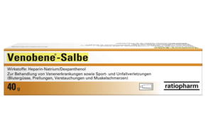 Sie sehen eine Packung Venobene Salbe 100 g, Produktbild: 01 Venobene Salbe 100 g, A-Nr.: 0786762 - 01