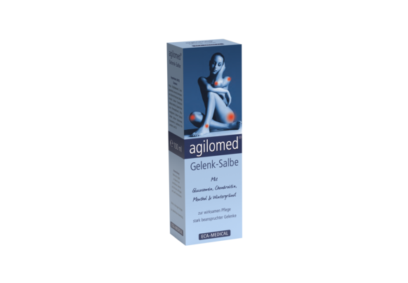 Sie sehen eine Packung agilomed® Gelenk-Salbe, Produktbild: 01 agilomed® Gelenk-Salbe, A-Nr.: 4008079 - 01