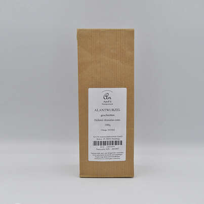 Sie sehen eine Packung Alantwurzel geschnitten, Produktbild: 01 Alantwurzel geschnitten, A-Nr.: 4832967 - 01