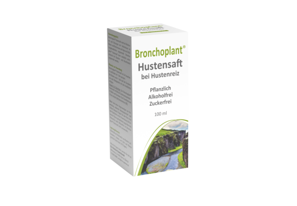 Sie sehen eine Packung Bronchoplant® Hustensaft bei Hustenreiz, Produktbild: 01 Bronchoplant® Hustensaft bei Hustenreiz, A-Nr.: 5344804 - 01