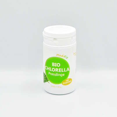 Sie sehen eine Packung Chlorella Bio Presslinge, Produktbild: 01 Chlorella Bio Presslinge, A-Nr.: 4547586 - 01