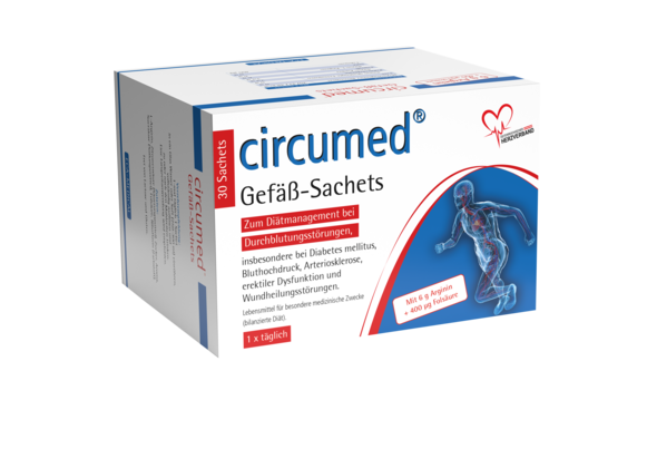 Sie sehen eine Packung circumed® Gefäß Sachets, Produktbild: 01 circumed® Gefäß Sachets, A-Nr.: 3498302 - 01