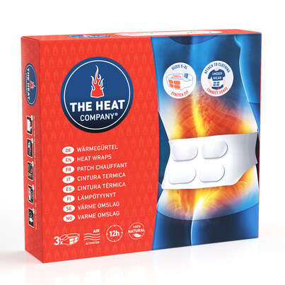 Sie sehen eine Packung THE HEAT COMPANY® Wärmegürtel, Produktbild: 01 THE HEAT COMPANY® Wärmegürtel, A-Nr.: 4803960 - 01