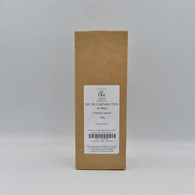 Sie sehen eine Packung Heublumenblüten für Bäder, Produktbild: 01 Heublumenblüten für Bäder, A-Nr.: 4791553 - 01