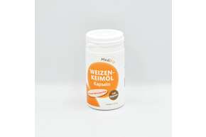 Sie sehen eine Packung Weizenkeimöl 270mg Kapseln, Produktbild: 01 Weizenkeimöl 270mg Kapseln, A-Nr.: 4547557 - 01