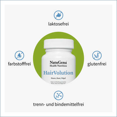 Sie sehen eine Packung Natugena HairVolution Kapseln, Produktbild: 04 Natugena HairVolution Kapseln, A-Nr.: 5404469 - 04