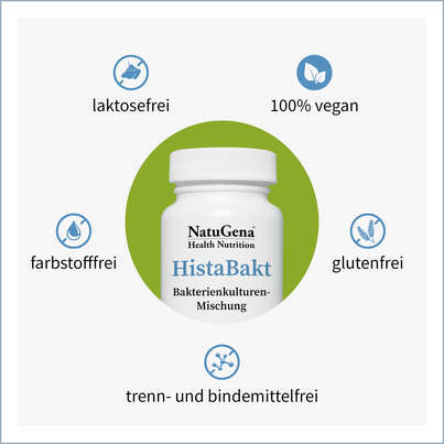 Sie sehen eine Packung NatuGena HistaBakt Kapseln, Produktbild: 02 NatuGena HistaBakt Kapseln, A-Nr.: 5614296 - 02
