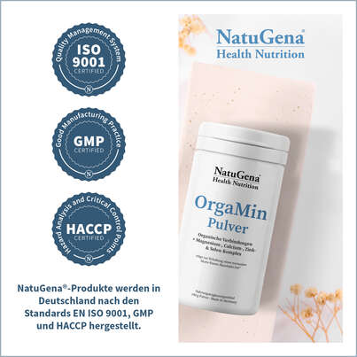 Sie sehen eine Packung NatuGena OrgaMin Pulver, Produktbild: 03 NatuGena OrgaMin Pulver, A-Nr.: 5178346 - 03