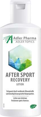 Sie sehen eine Packung Adler After Sport Recovery Lotion, Produktbild: 01 Adler After Sport Recovery Lotion, A-Nr.: 2962849 - 01