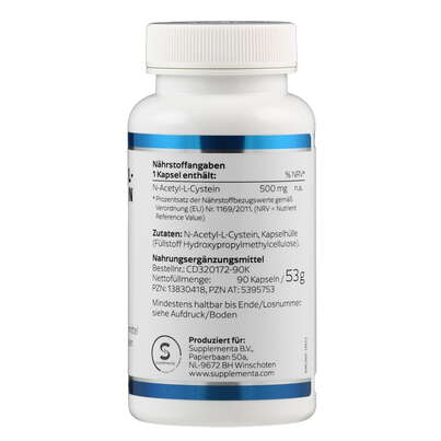 Sie sehen eine Packung N-Acetyl-L-Cystein 500mg Klean Labs Kapseln, Produktbild: 02 N-Acetyl-L-Cystein 500mg Klean Labs Kapseln, A-Nr.: 5395753 - 02