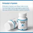 Sie sehen eine Packung N-Acetyl-L-Cystein 500mg Klean Labs Kapseln, Produktbild: 06 N-Acetyl-L-Cystein 500mg Klean Labs Kapseln, A-Nr.: 5395753 - 06