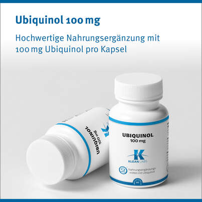 Sie sehen eine Packung Ubiquinol 100 mg Klean Labs Weichkapsel, Produktbild: 06 Ubiquinol 100 mg Klean Labs Weichkapsel, A-Nr.: 5395581 - 06
