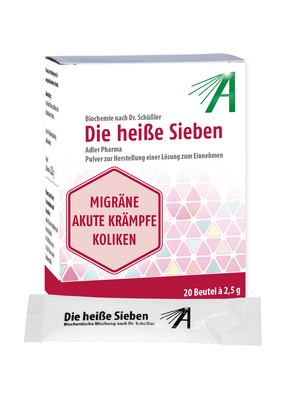 Sie sehen eine Packung Adler Die heiße Sieben Sticks Biochemie nach Dr. Schüßler, Produktbild: 01 Adler Die heiße Sieben Sticks Biochemie nach Dr. Schüßler, A-Nr.: 5690972 - 01