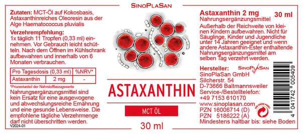 Astaxanthin Tropfen 30 ml, A-Nr.: 5186222 - 02