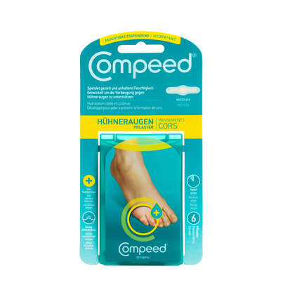 Sie sehen eine Packung COMPEED HUEHNAU PFL FEUSPEND, Produktbild: 01 COMPEED HUEHNAU PFL FEUSPEND, A-Nr.: 3878588 - 01