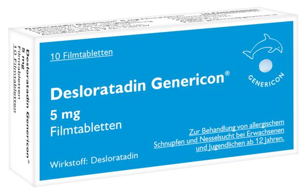 Desloratadin Genericon® lindert Allergiesymptome, A-Nr.: 3903010 - 01