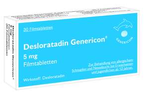 Desloratadin Genericon® lindert Allergiesymptome, A-Nr.: 3903027 - 01