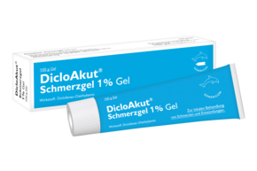 DicloAkut® Schmerzgel 1 % Gel lindert Schmerzen und Entzündungen, A-Nr.: 4974420 - 01