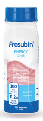 Sie sehen eine Packung Fresubin® Energy Drink Erdbeere, Produktbild: 01 Fresubin® Energy Drink Erdbeere, A-Nr.: 3792740 - 01