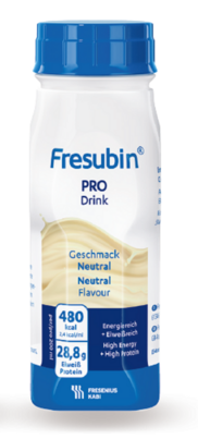 Sie sehen eine Packung Fresubin® Pro Drink Neutral, Produktbild: 01 Fresubin® Pro Drink Neutral, A-Nr.: 5778098 - 01