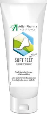 Sie sehen eine Packung Adler Soft Feet Fußcreme, Produktbild: 01 Adler Soft Feet Fußcreme, A-Nr.: 4510413 - 01