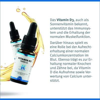 Vitamin D3 1000 i.E. Klean Labs flüssig, A-Nr.: 5598226 - 06