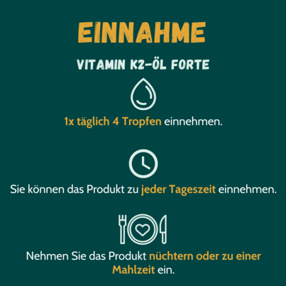 Sie sehen eine Packung Vitamin K2 Öl FORTE 20 µg Tropfen 50 ml, Produktbild: 02 Vitamin K2 Öl FORTE 20 µg Tropfen 50 ml, A-Nr.: 4740024 - 02