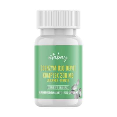 Vitabay Coenzym Q10 Ubichinon Komplex 200 mg Kapseln, A-Nr.: 5877742 - 01