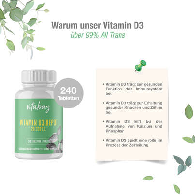 Vitabay Vitamin D3 Depot 20.000 I.E. Tabletten, A-Nr.: 5877771 - 04