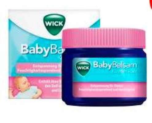 Sie sehen eine Packung WICK BabyBalsam, Produktbild: 01 WICK BabyBalsam, A-Nr.: 4767709 - 01