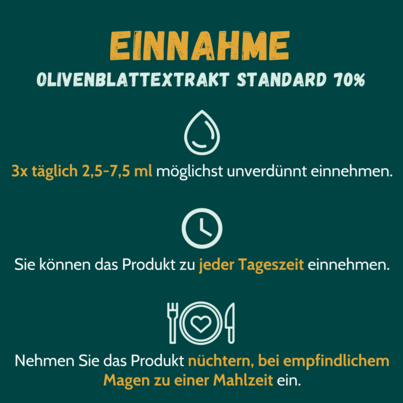 Sie sehen eine Packung Olivenblattextrakt STANDARD 70% 500 ml, Produktbild: 02 Olivenblattextrakt STANDARD 70% 500 ml, A-Nr.: 2793039 - 02