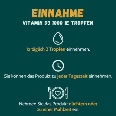 Sie sehen eine Packung Vitamin D3 Öl 1000 IE Tropfen 50 ml, Produktbild: 02 Vitamin D3 Öl 1000 IE Tropfen 50 ml, A-Nr.: 4440753 - 02