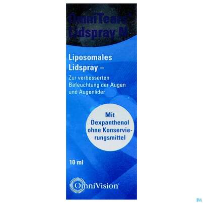 Sie sehen eine Packung Omnitears Lidspray N 10ml, Produktbild: 01 Omnitears Lidspray N 10ml, A-Nr.: 4578753 - 01