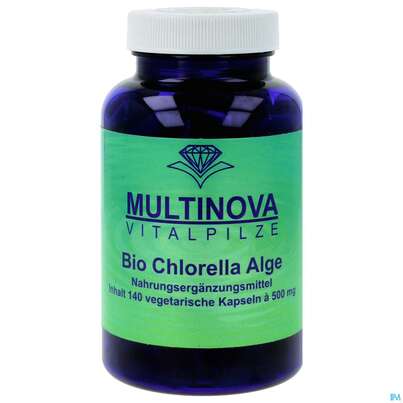 Sie sehen eine Packung Chlorella Algen Bio Kapseln 140st, Produktbild: 01 Chlorella Algen Bio Kapseln 140st, A-Nr.: 4561907 - 01