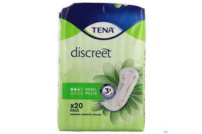 Sie sehen eine Packung Inkontinenz Tena/lady Discreet Einlage Mini Plus 760322 20st, Produktbild: 01 Inkontinenz Tena/lady Discreet Einlage Mini Plus 760322 20st, A-Nr.: 4596165 - 01