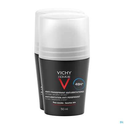 Sie sehen eine Packung Vichy Homme Deodorant Empfindl.haut 48h Dp 100ml, Produktbild: 01 Vichy Homme Deodorant Empfindl.haut 48h Dp 100ml, A-Nr.: 4736413 - 01