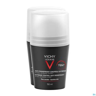 Sie sehen eine Packung Vichy Homme Deodorant Extreme 72h Dp 100ml, Produktbild: 01 Vichy Homme Deodorant Extreme 72h Dp 100ml, A-Nr.: 4736399 - 01