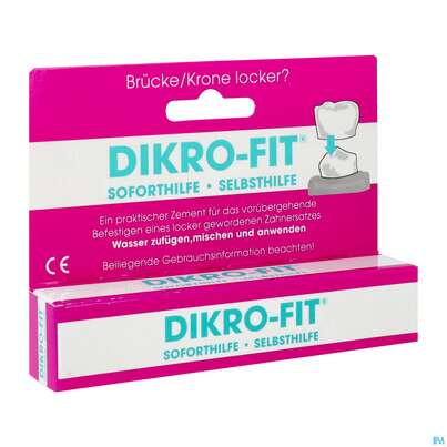 Sie sehen eine Packung Dikro-fit Klebezement Fuer Kronen 3st, Produktbild: 02 Dikro-fit Klebezement Fuer Kronen 3st, A-Nr.: 4736241 - 02