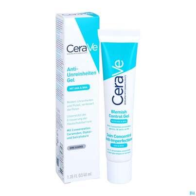 Sie sehen eine Packung Cerave Anti-unreinheiten Gel 40ml, Produktbild: 04 Cerave Anti-unreinheiten Gel 40ml, A-Nr.: 5672951 - 04