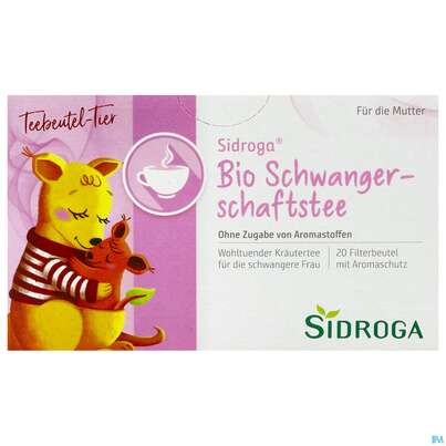 Sie sehen eine Packung Sidroga Tee Doppelkammerbeutel Bio-schwangerschaft 20st, Produktbild: 01 Sidroga Tee Doppelkammerbeutel Bio-schwangerschaft 20st, A-Nr.: 3074559 - 01