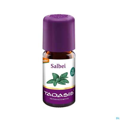 Sie sehen eine Packung Taoasis Salbeiöl Bio|demeter 5ml, Produktbild: 03 Taoasis Salbeiöl Bio|demeter 5ml, A-Nr.: 3165581 - 03