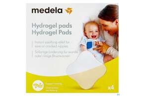 Sie sehen eine Packung Medela Hydrogel Pads 4st, Produktbild: 01 Medela Hydrogel Pads 4st, A-Nr.: 3248195 - 01