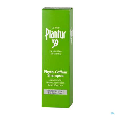 Sie sehen eine Packung Shampoon Plantur 39 Coffein Feines/bruechiges Haar 250ml, Produktbild: 02 Shampoon Plantur 39 Coffein Feines/bruechiges Haar 250ml, A-Nr.: 3275967 - 02