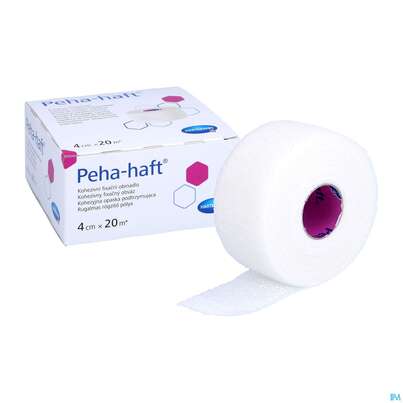 Sie sehen eine Packung Peha-haft Fixierbinde/latexfrei 20mx 4cm 1st, Produktbild: 07 Peha-haft Fixierbinde/latexfrei 20mx 4cm 1st, A-Nr.: 3328273 - 07