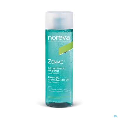 Sie sehen eine Packung Noreva Zeniac Reinigungsgel 200ml, Produktbild: 03 Noreva Zeniac Reinigungsgel 200ml, A-Nr.: 2634163 - 03